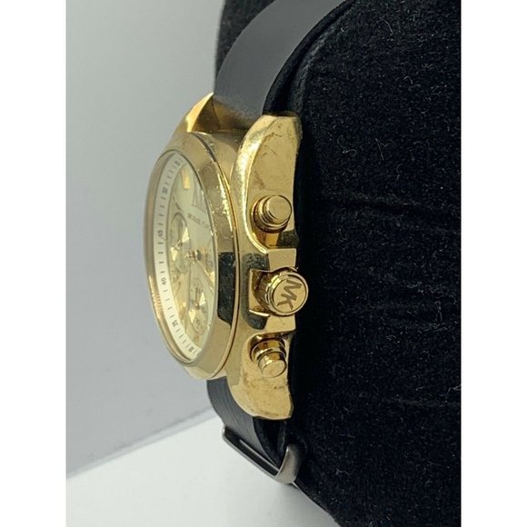 Michael Kors MK5798 Women\'s Black Leather Analog G